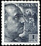 Spain 1940 Franco 1 PTA Negro Edifil 930